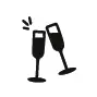 icone de verre de champagne